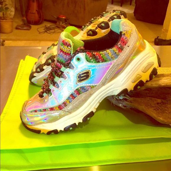 skechers d'lites 3 mens gold